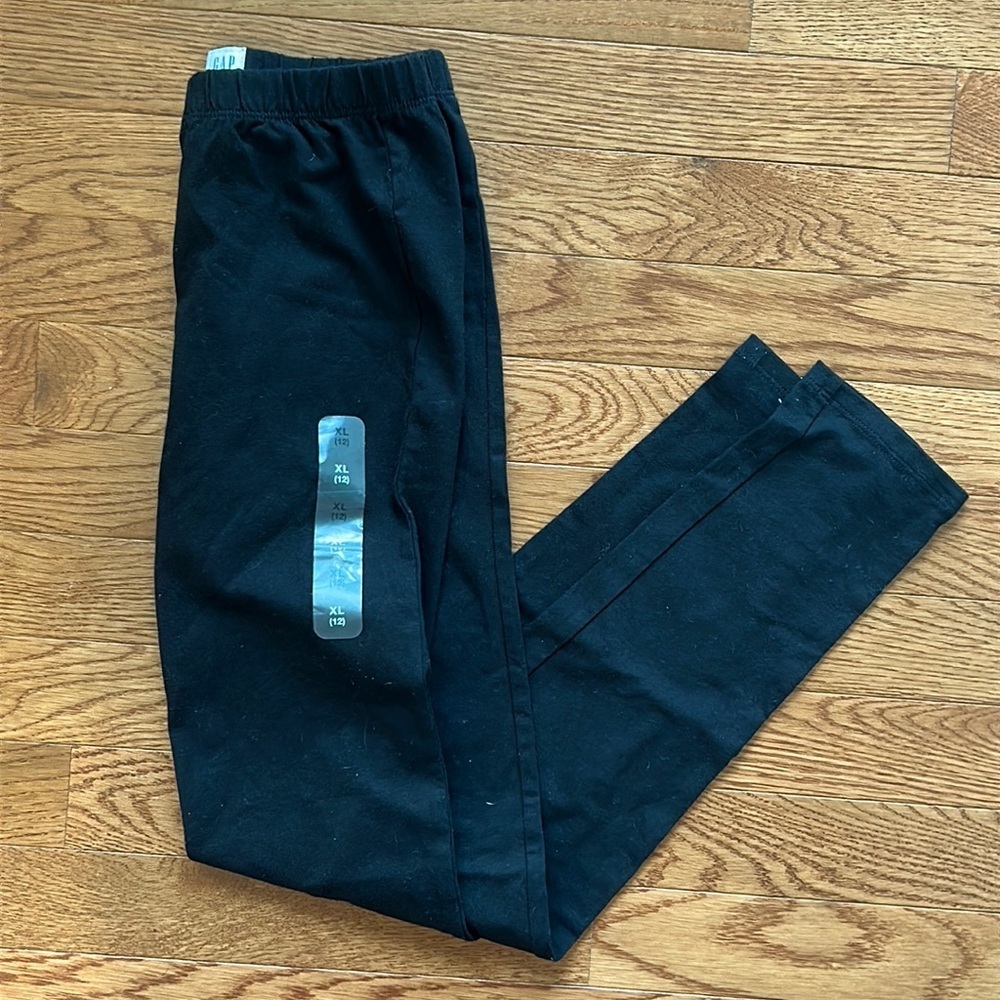 NWT Gap Girls Black Leggings Size XL